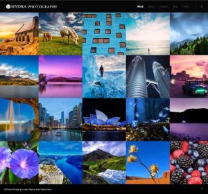 photography website demo by hydra